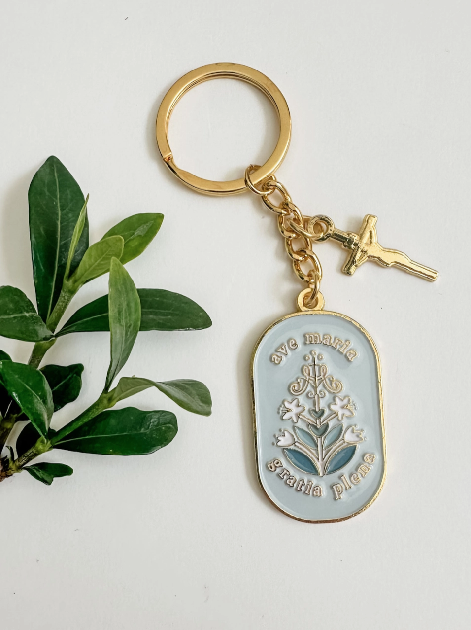 Ave Maria Keychain — theYoungCatholicWoman